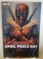 DEADPOOL APRIL POOL'S DAY #1 JOHNNY DESJARDINS EXCLUSIVE TRADE DRESS picture