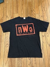 Vintage 1996 N.W.O WCW World Championship Wrestling T-shirt Size L picture