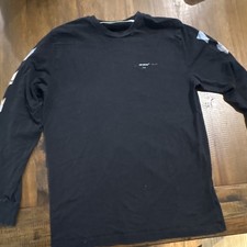 Men’s Long Sleeve Off White Main Label Virgil Abloh Tee picture