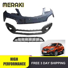 For 2013-2016 Buick Encore New Front Bumper Cover Upper and Lower Grille Black picture