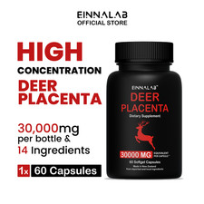 EINNALAB ⚡HIGHEST ⚡ Deer Placenta 30000mg Dosage- 60 Capsule Made in New Zealand picture