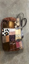 Pre Owned Rare Vintage 2006 Coach Patchwork Tote Bag Hamptons Weekend 9499 picture