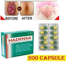 Hadensa 200 Caps for Piles, Haemorrhoids, Fissures & Fistula | Exp - 11/2028 picture