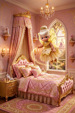 Disney's Tinker Belle 12 inch Precious Moments in Gold Sparkles by Linda Rick picture
