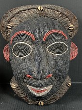 African Tribal Art Bamileke Beaded Mask 15