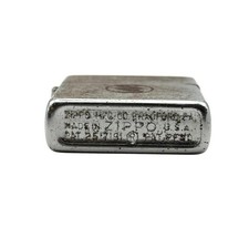 1951-1953 Zippo Regular Black Silhouette Steel Case Patent 2517191 Lighter picture