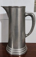 Vintage Wilton Armetale Pewter RWP Tall Pitcher with Ice Guard Made in USA 12