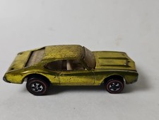 VTG Hot Wheels Redline Olds 442 Blazing Yellow Missing Spoiler  picture