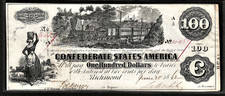 1862 CSA Confederate States of America $100 Note Banknote T-39 PF-5 Cr. 291 picture