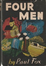 Four Men / Paul Fox,  1946 HCDJ 1st Edition Scribner's A, WWI submarine crew picture