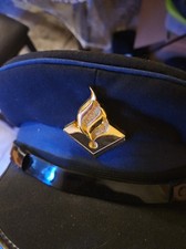 Vintage Dutch Police Officer Visor Cap Hat Netherlands Uniform Badge Intendance picture