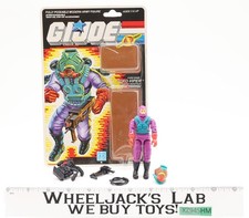 Toxo-Viper V1 100% Complete W/34 Cardback & Bubbles 1988 G.I. Joe Hasbro Vintage picture