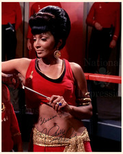 Star Trek Original  1960's Uhura Autographed 8x10 Photo Nichelle Nichols REPRINT picture
