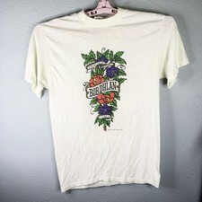 Vintage 1988 Bob Dylan Never Ending American Tour Band T Shirt LARGE USA - FLAWS picture