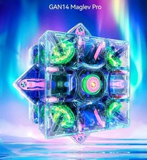 GAN 14 Maglev Pro AURORA 3X3 (LIMITED EDITION) Cube NEW SEALED (Stand Included) picture