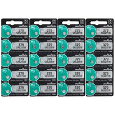20 Murata Replaces Sony 379 SR521SW SR521W Button Cell Silver Oxide Battery picture