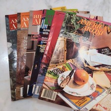 Lot of 6 Vintage American Artist Magazines Fine Art Painting 1984 1985 1990 1992 picture