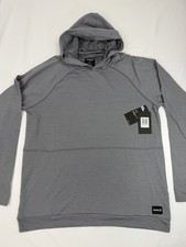 $55 BRAND NEW HURLEY MENS LONG SLEEVE NIKE DRI FIT TEE T SHIRT HOODIE HOOD picture