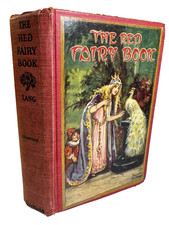 Antique c1928 The Red Fairy Book Andrew Lang Cloth Pictorial Hardcover Saalfield picture
