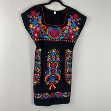 YZXDORWJ Embroidered Dress Traditional Floral Short Sleeve XL Short Sleeve picture