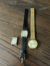 Vintage Lot 3 Watches Bulova & Elgin Untested Sold for Parts or Repair  picture