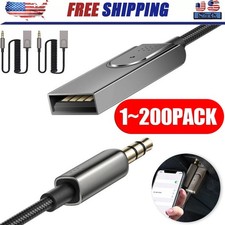 USA Aux to Bluetooth 5.1 Adapter 3.5mm Bluetooth Receiver Microphone for Car Lot picture