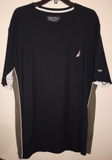 😃Nautica NAVTECH BLUE w/GRAY Crew Neck Short Sleeve Men T-Shirt 2XL NWOT NEW picture