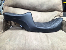 DRAG SPECIALTIES 0801-1308 Predator III 2-Up Seat - Double Diamond - Black Threa picture