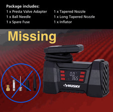 Husky 12-Volt DC Portable Air Compressor w/ Digital Pressure Gauge & LED Light picture