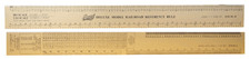 Excel Tools Deluxe Model Railroad Reference Ruler 12-1/2in Gold Anodized A 55778 picture