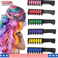 6PC Temporary Hair Dye Chalk Comb Washable Hair Color Set DIY Birthday Party picture