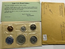 1960 US Mint Silver Proof Set w/Small Date in Original Packaging 081426 62dt picture