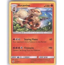 Arcanine 22/149 Holo Rare SM Base Set Pokemon Damaged picture