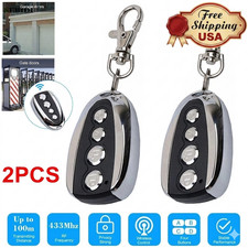 2 Remote Control Backup Key Sliding Gate Opener Automatic Operator 433.92MHz US picture