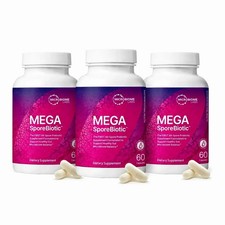 NEW！Mega Sporebiotic 60 Capsules Microbiome Labs, probiotic supplement - 3 PACK picture