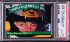 MICHAEL SCHUMACHER 1992 Grid Formula One ROOKIE #84 PSA 10. picture