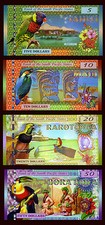 SET, South Pacific States, $5;$10;$20;$50 2015-2016, Polymer, UNC F picture