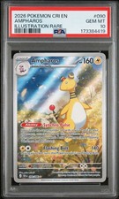 Chaos Rising #090 Ampharos Illustration Rare PSA 10 picture