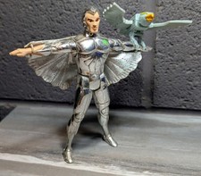 Vintage 1986 Kenner SilverHawks Quicksilver Figure w/ Tally-Hawk & Wings picture