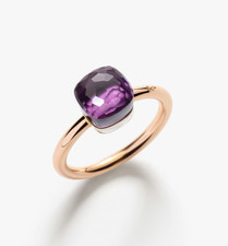 Beautiful Pomellato Nudo Petite Natural Amethyst Ring,925 Sterling Silver Rings picture