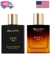 BellaVita Luxury Sigma Male (CEO Man & GOAT Man) Perfume Cologne for Men 2x100ml picture