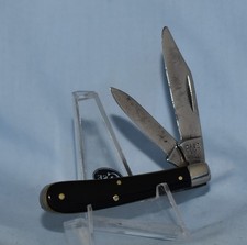 RARE VINTAGE CASE XX SLICK BLACK PEANUT JACK KNIFE 2220 1940-64 picture