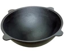 Kazan Казан Uzbeki Tatar Dish Plov Pot Mangal Cast Iron Pan Cooking 16 L + Lid picture