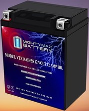 Mighty Max YTX14AH-BS – 12V 12AH 210CCA, SLA AGM, Motorcycle Battery picture