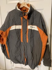 VTG Columbia Sportwear Snow Mens Sz XL Ski Winter Jacket Windbreaker Orange Gray picture