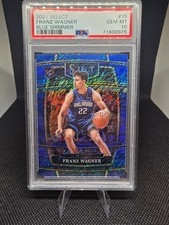 2021-22 Panini Select Franz Wagner Blue Shimmer Prizm RC #15 PSA 10 picture
