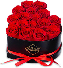 16 Flower Forever Heart Shape Box, Eternal Preserved Roses Gift for Her, Lasting picture