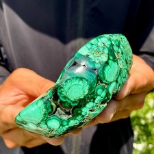1.4LBNatural polished peacock mineral free-form specimen spiritual stone healing picture