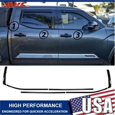 6PCS Glossy Black Window Trim For Toyota Tundra 2022-2026 picture