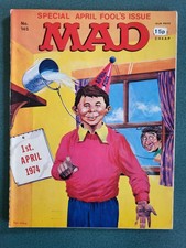 BRITISH-UK MAD  MAGAZINE - #145 - APR 1974 ~ ALFRED APRIL FOOLS COVER ~ SCARCE picture